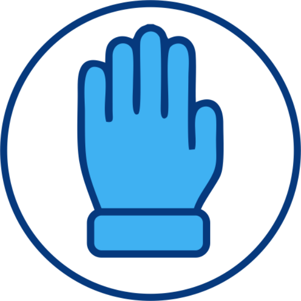 Blue Glove Icon
